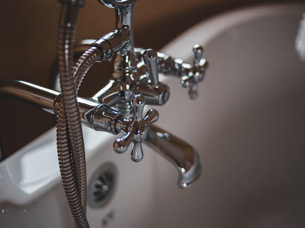 Chrome plumbing faucet and fixtures